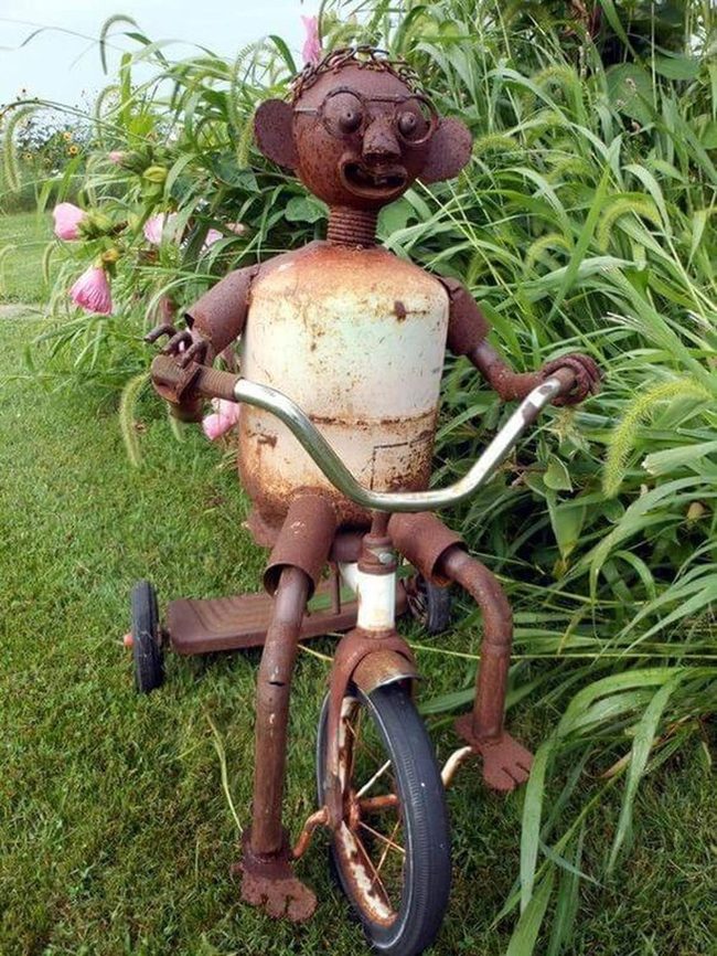 Vintage Tricycle Garden Statement
