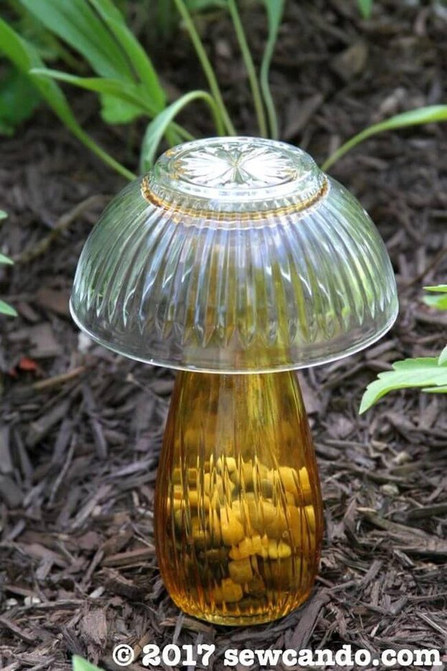 Glass Dome Garden Sculptures