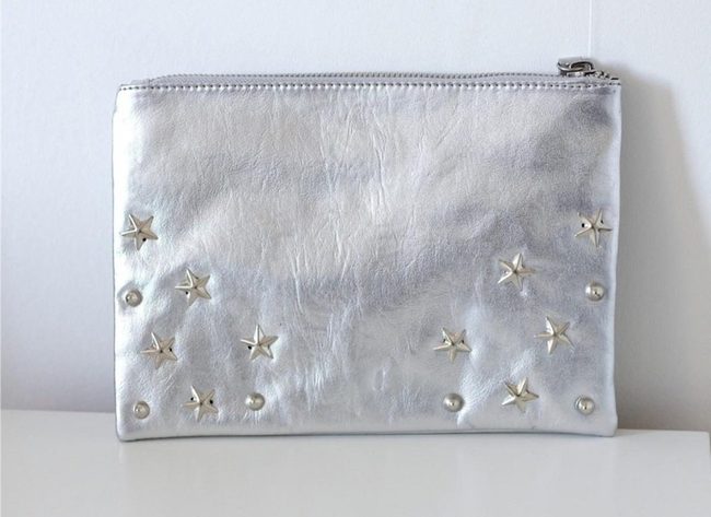 Metallic Studs Leather Sparkle