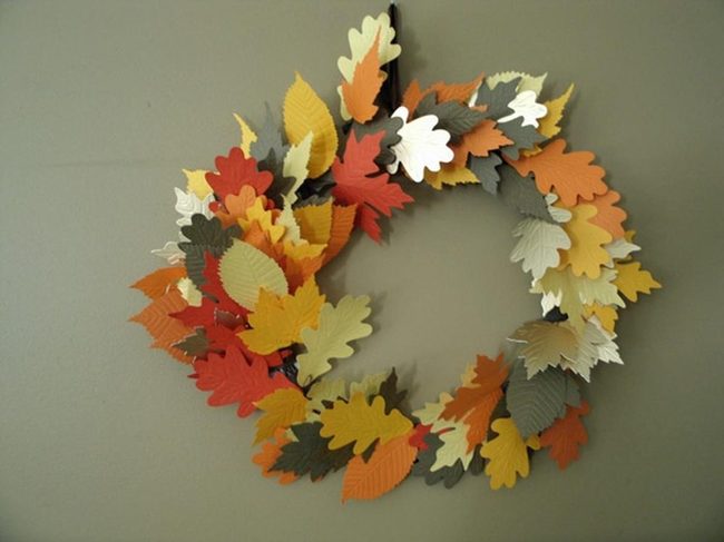 Autumn Leaves Circular Wall Art