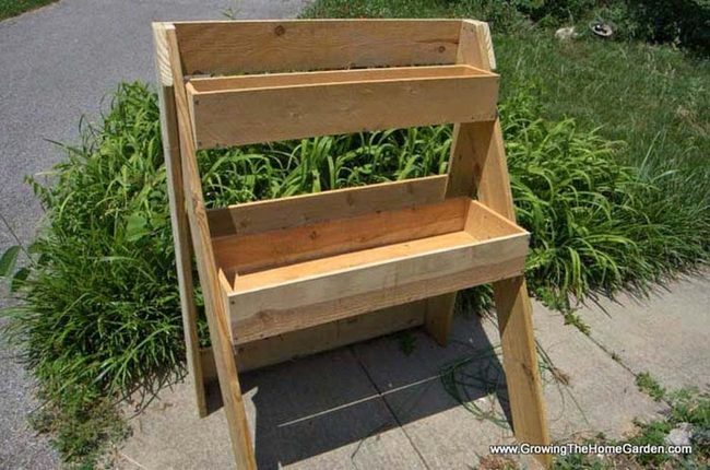 Stacked Wood Garden Levels