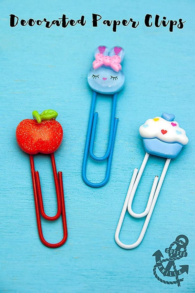 Red Apple Paper Clips Sparkle