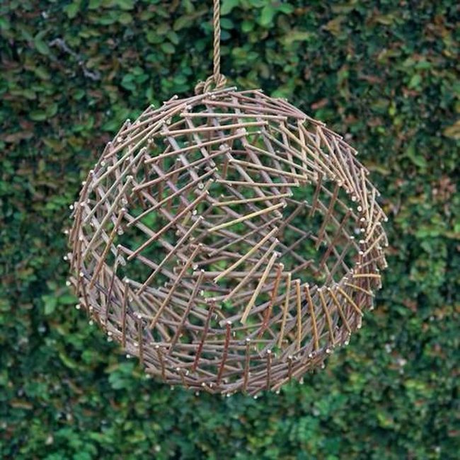 Woven Twig Spheres Garden