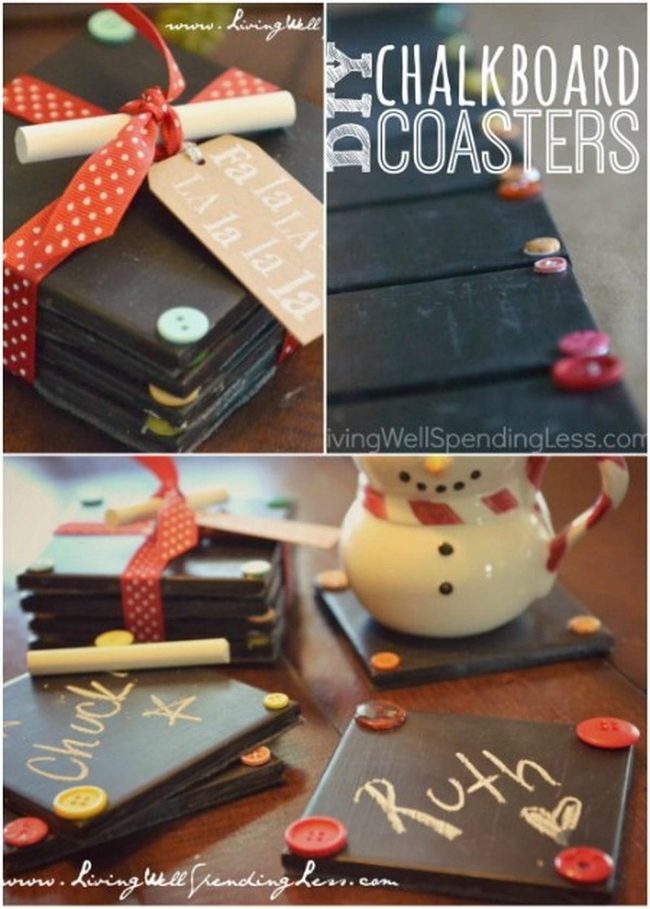 Chalk Message Coasters