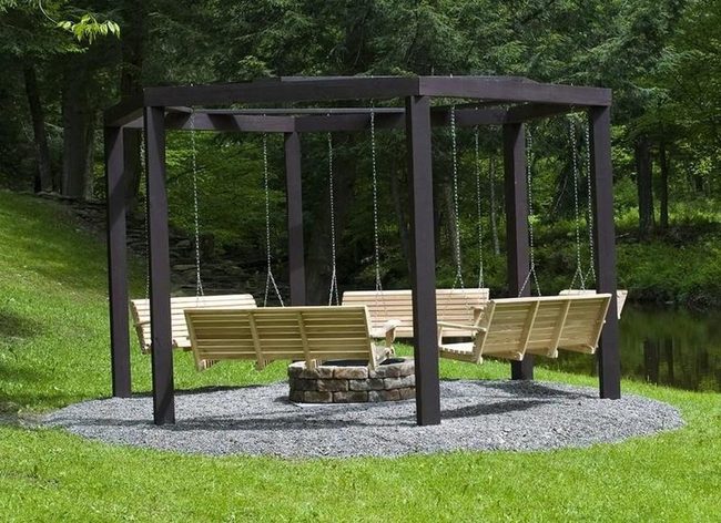 Wooden Swings And Stone Fire