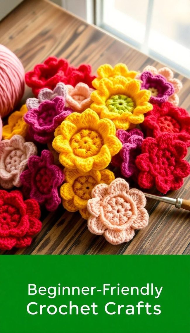 Handmade Yarn Flowers