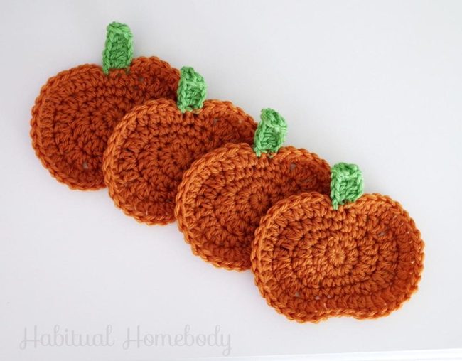 Chunky Orange Crochet Pumpkins