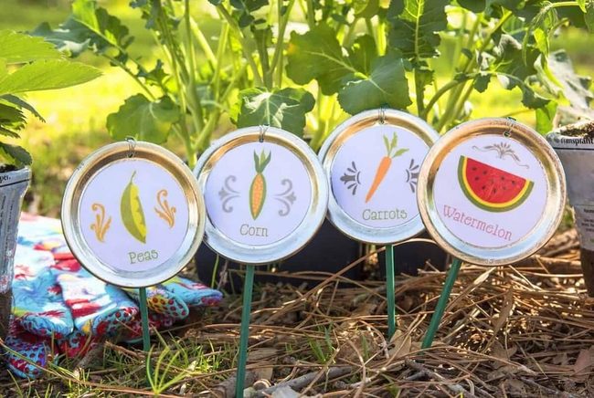 Hand-Painted Garden Stakes
