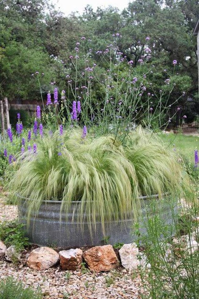 Weathered Metal Herb Gardens