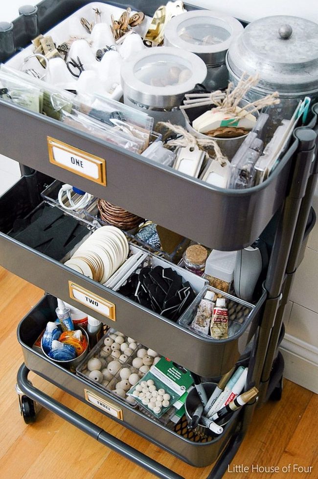 Open Storage Mobile Craft Organizer