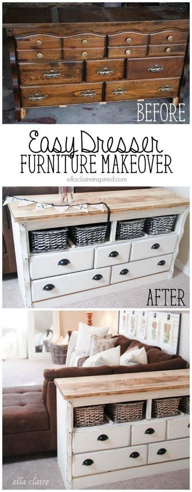 Butcher Block Storage Table