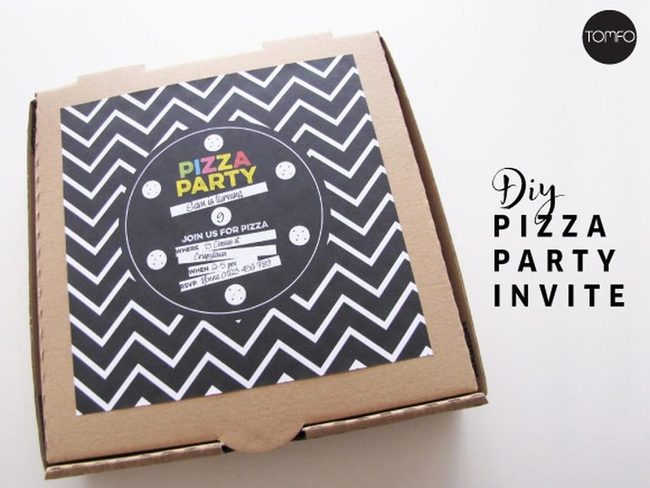 Black Zigzag Pizza Circle