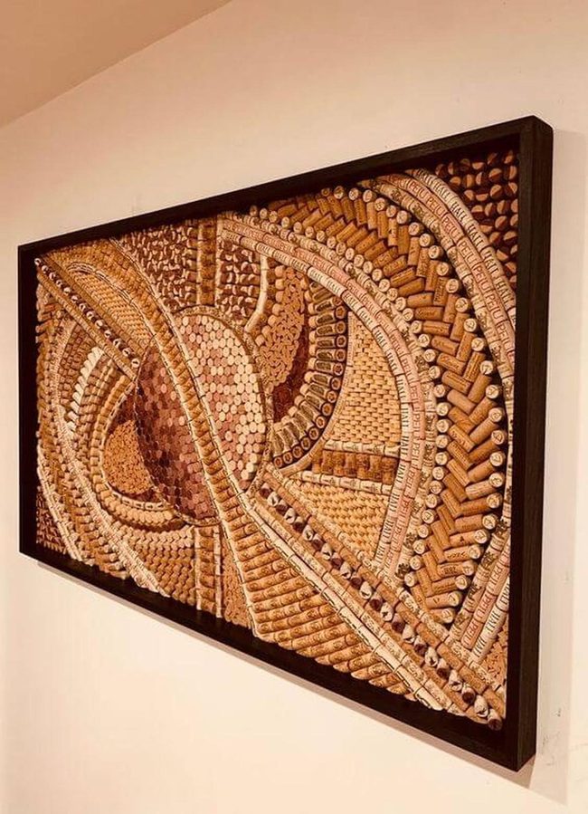 Recycled Cork Swirls Brown