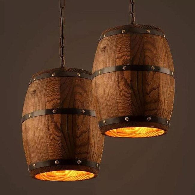 Reclaimed Barrel Pendant Lights
