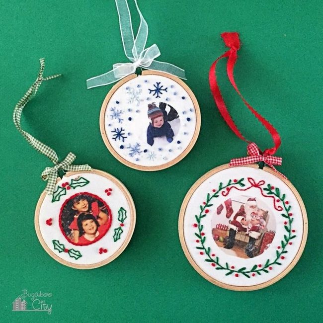 Photo Memory Glass Ornaments