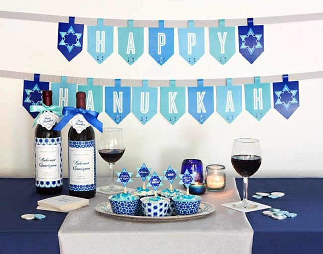 Blue Silver Star Table