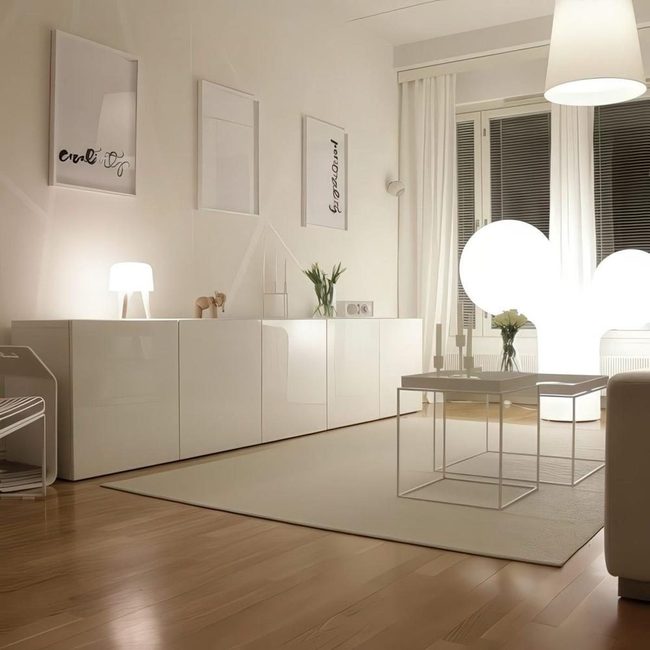 White Kitchen Modern Wooden Floors