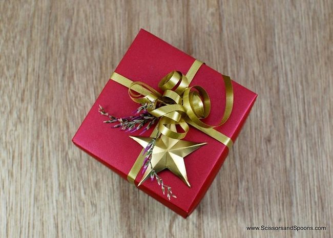 Red Gift Box With Gold Ribbon