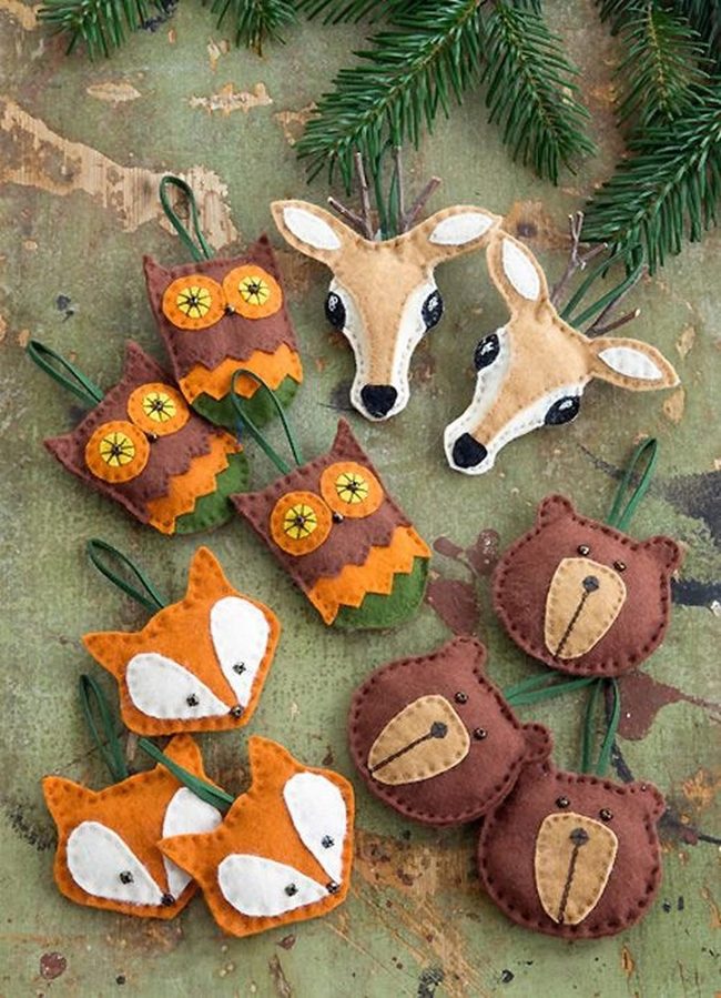 Felt Forest Animals Orange