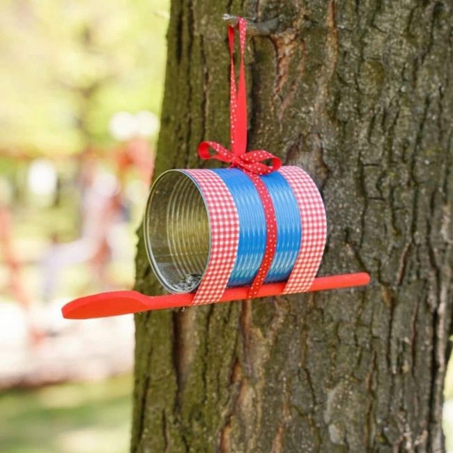 Tin Can Bird Feeder