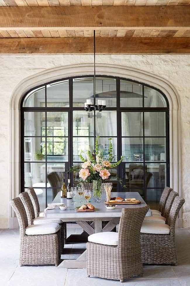 Pink Florals, Wooden Beams, Natural Light