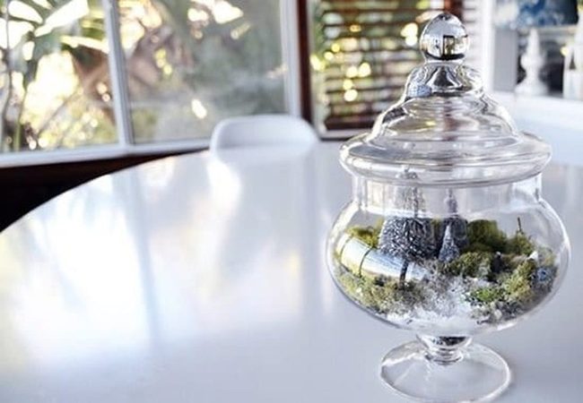 Frosted Glass Jar Landscapes
