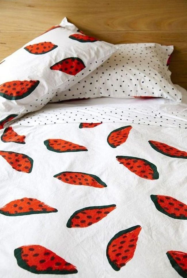 Red Watermelon Slice Bedding