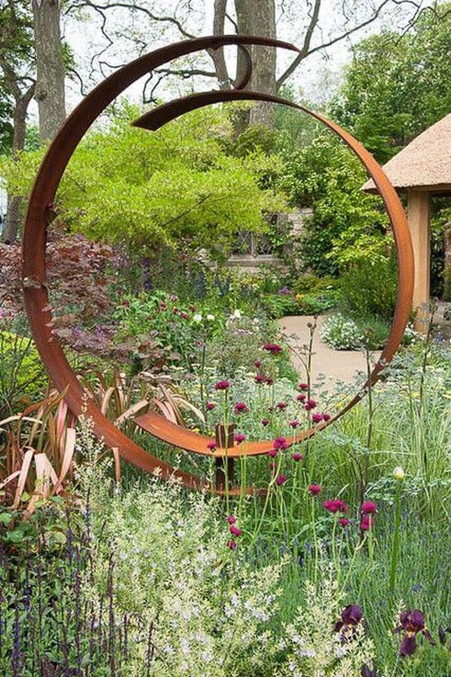 Circular Garden Metal Arch Sanctuary