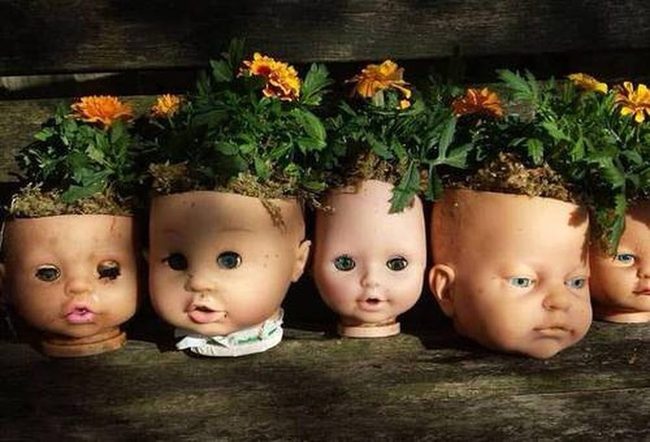 Doll Head Succulent Planters