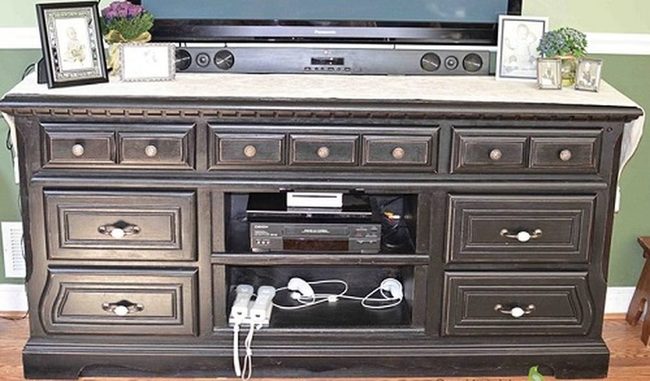 Wooden Dresser Tv Stand Storage