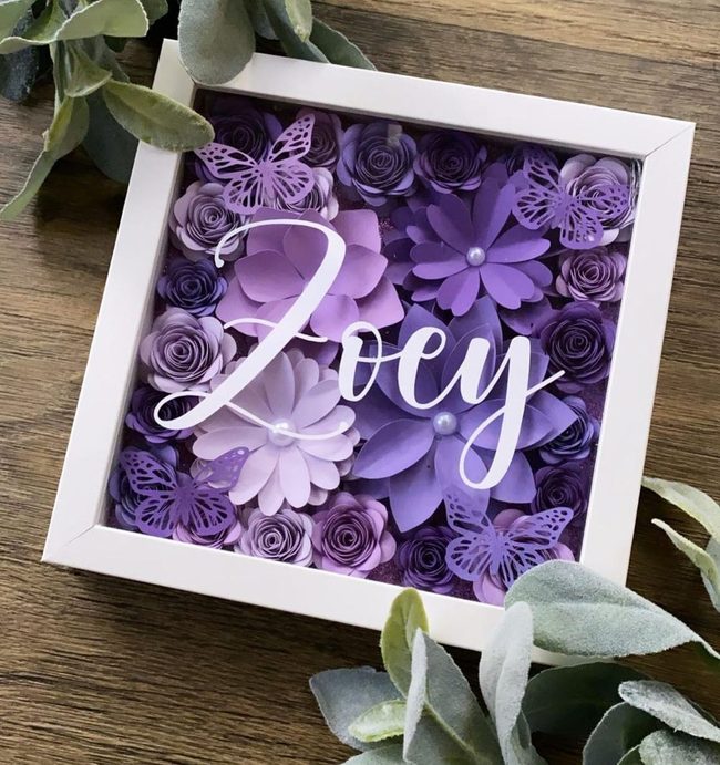 Purple Butterfly Dimensional Garden