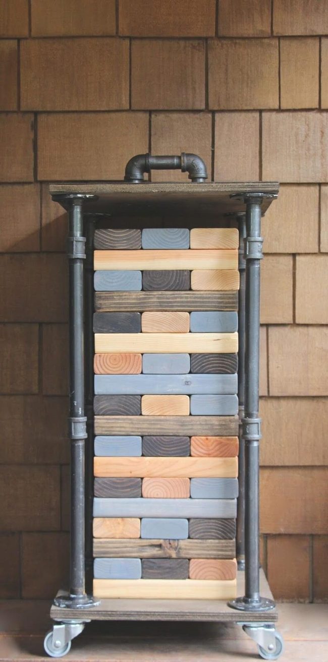 Oversized Wooden Tower Collapse