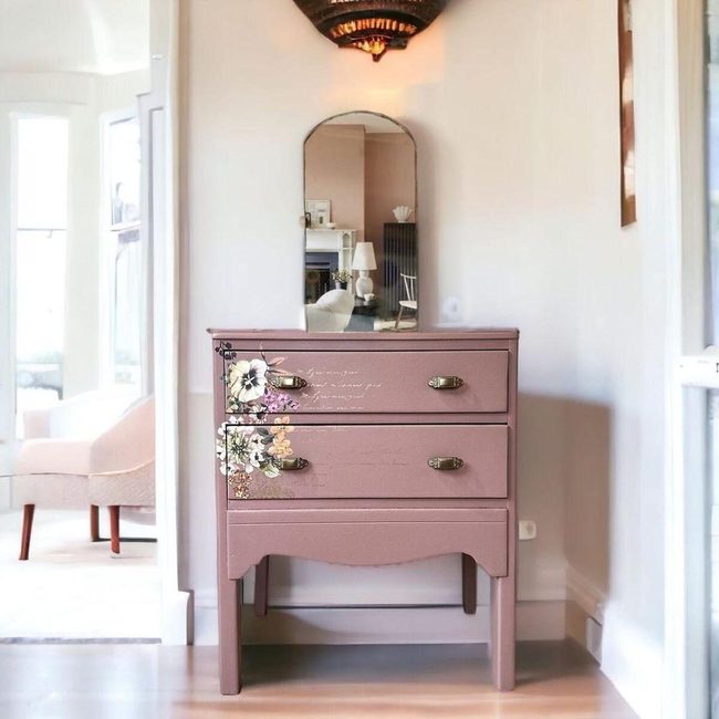 Patterned Paper Furniture Refresh