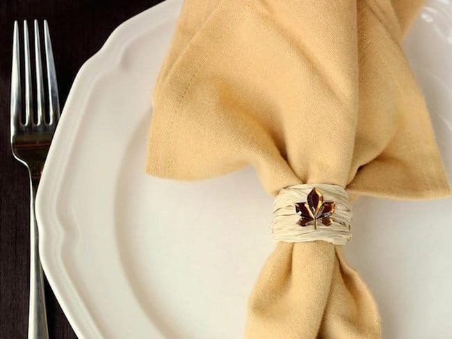 Silver And Wood Table Setting