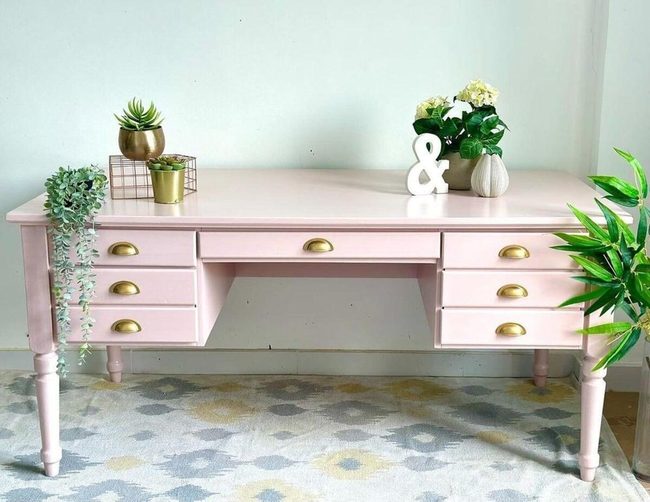 Milky Pink Desk Revival