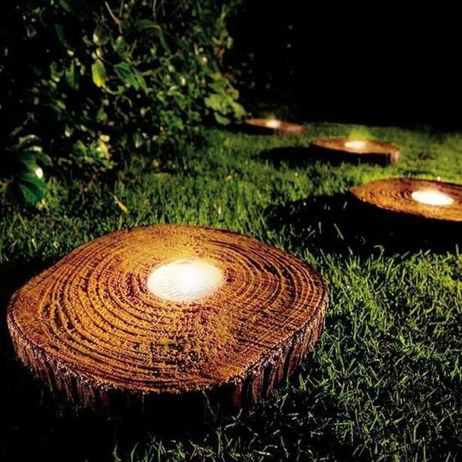 Wooden Slice Lanterns Outdoor