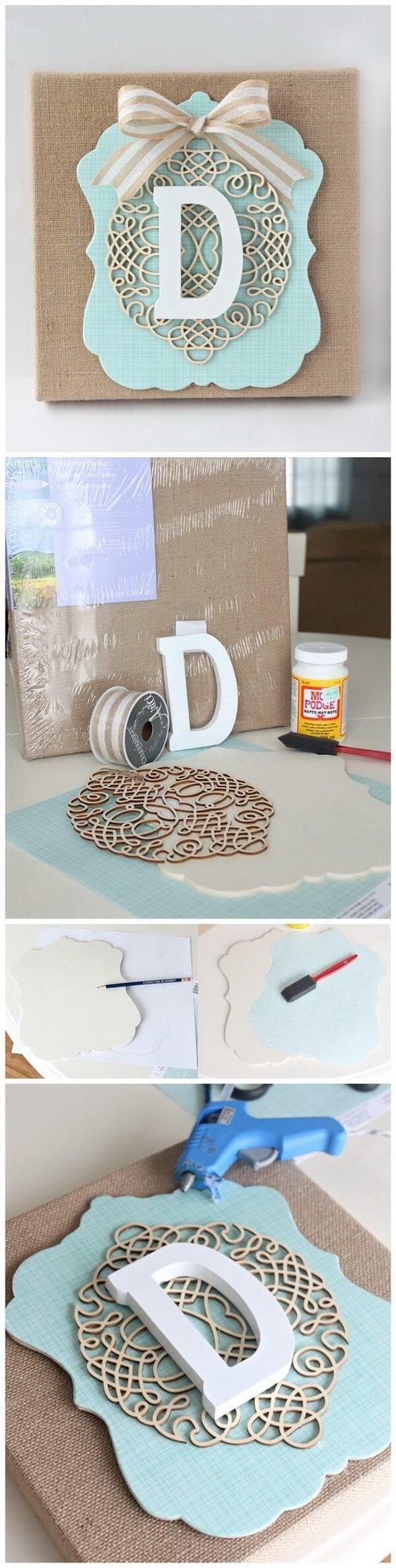 Monogrammed Dollar Store Elegance