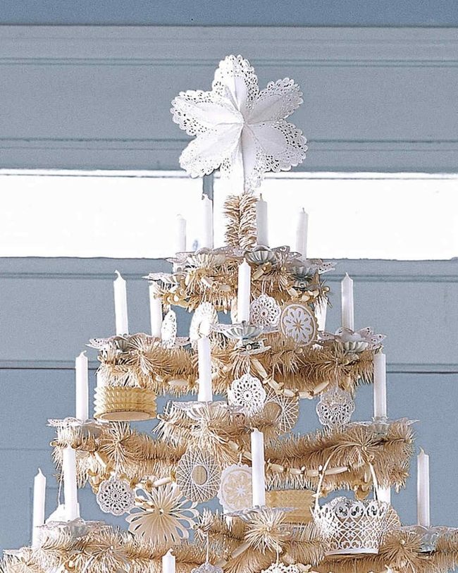 Straw-Wrapped Tree With Statement Star