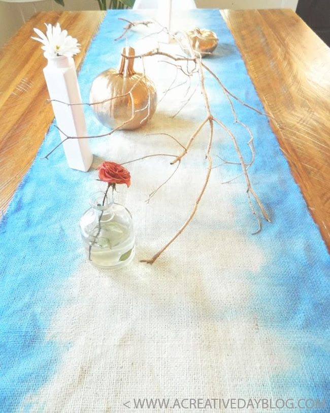 Natural Wood With Blue & White Accents