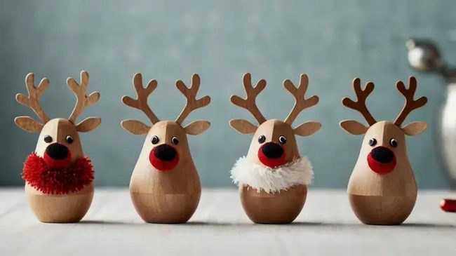 Wooden Spoon Reindeer Craft