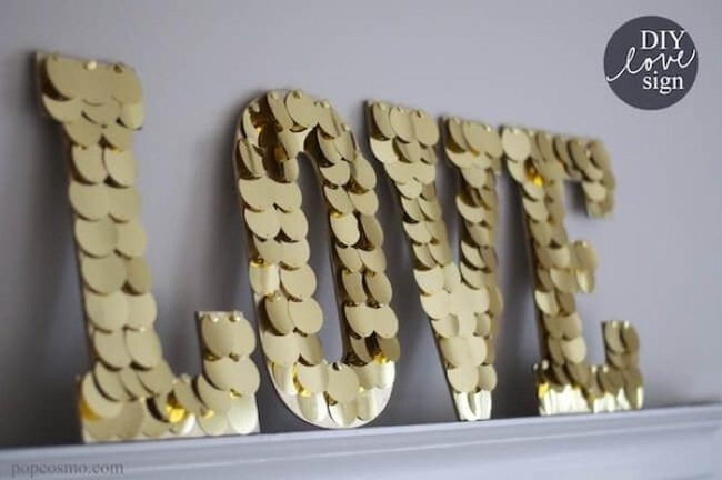 Sparkle Letter Wall Display