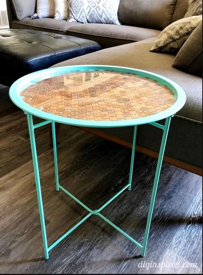 Seafoam Penny Table