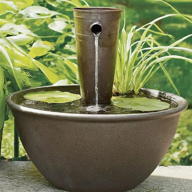 Stacked Pots Water Cascade