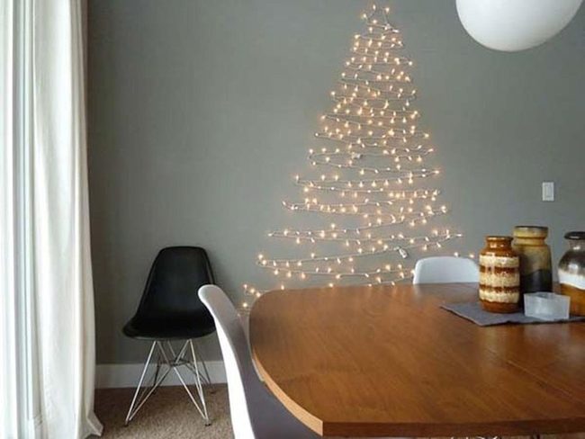 Wall-Mounted Light Tree Display