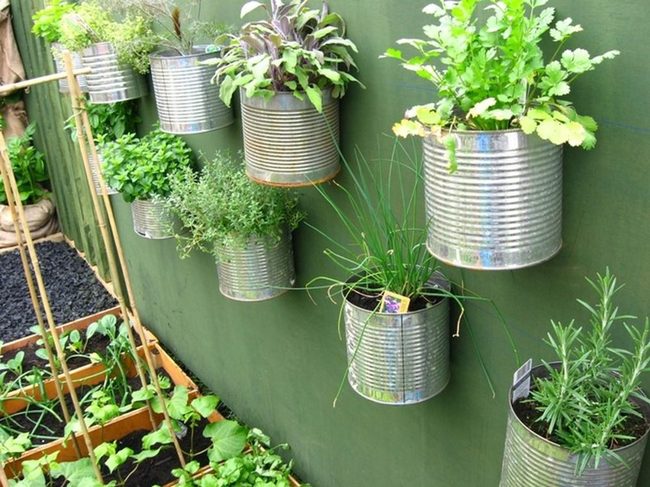 Polished Metal Garden Wall