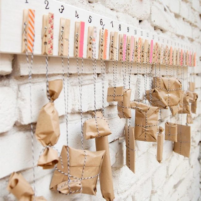 Brown Paper Countdown Packages