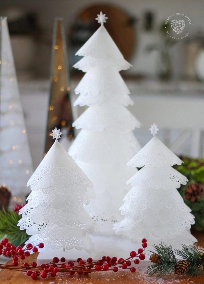 White Lace Frosted Trees