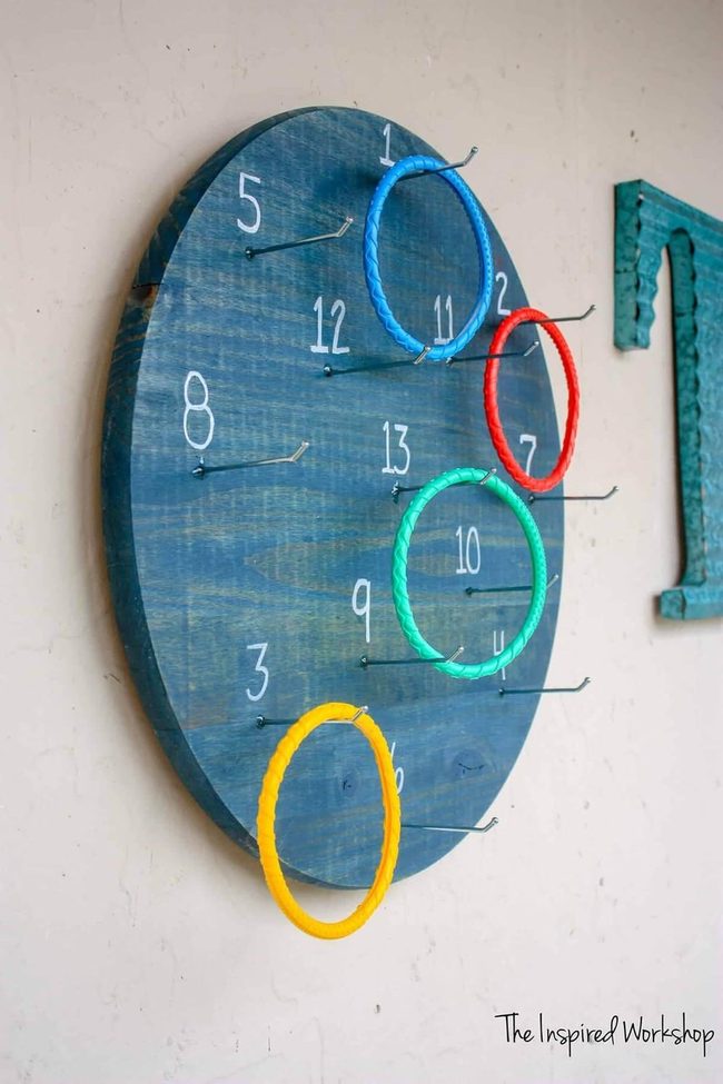 Vertical Ring Toss Challenge
