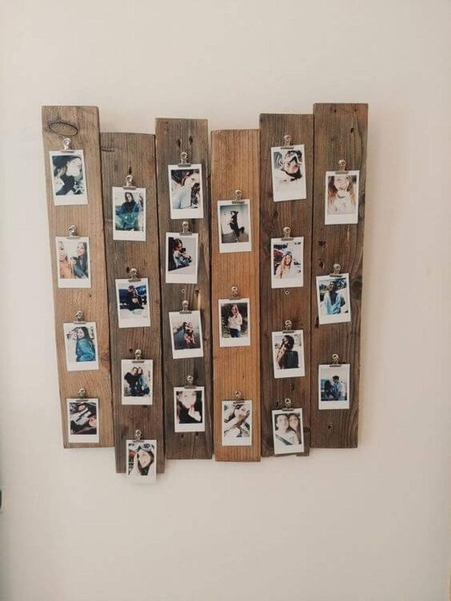 Wooden Photo Board Memories