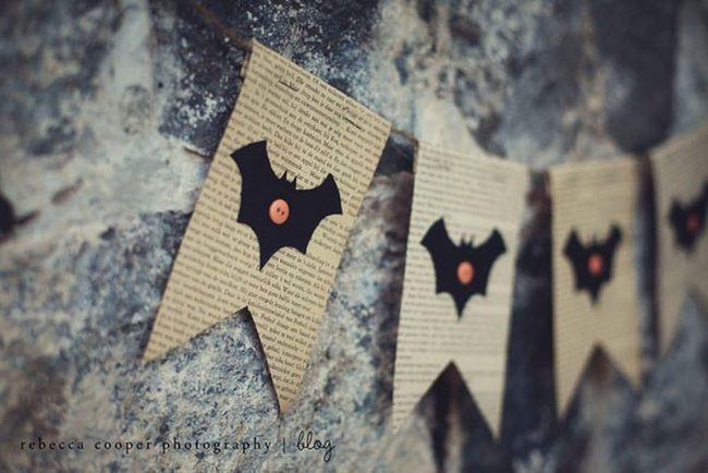 Black Bats On Stone Wall
